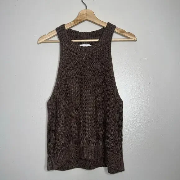 Apiece Apart Brown Knit Tank Top - Picture 2 of 6